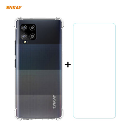 Hat-Prince ENKAY Clear TPU Shockproof Case Soft Anti-slip Cover + 0.26mm 9H 2.5D Tempered Glass Protector Film, For Motorola Moto G9 Plus, For Motorola Moto G9 / G9 Play, For Samsung Galaxy A42 5G, For Samsung Galaxy M31s, for Sony Xperia 5 II���������...