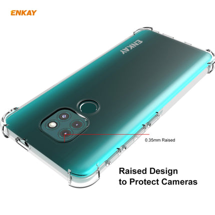 Hat-Prince ENKAY Clear TPU Shockproof Case Soft Anti-slip Cover + 0.26mm 9H 2.5D Full Glue Full Coverage Tempered Glass Protector Film, For Motorola Moto G9 / G9 Play, For Xiaomi Redmi 9A, For Xiaomi Redmi 9C, For Xiaomi 10T 5G / 10T Pro 5G            ...
