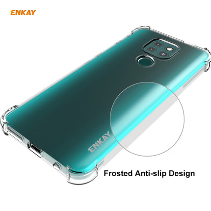 Hat-Prince ENKAY Clear TPU Shockproof Case Soft Anti-slip Cover + 0.26mm 9H 2.5D Full Glue Full Coverage Tempered Glass Protector Film, For Motorola Moto G9 / G9 Play, For Xiaomi Redmi 9A, For Xiaomi Redmi 9C, For Xiaomi 10T 5G / 10T Pro 5G            ...