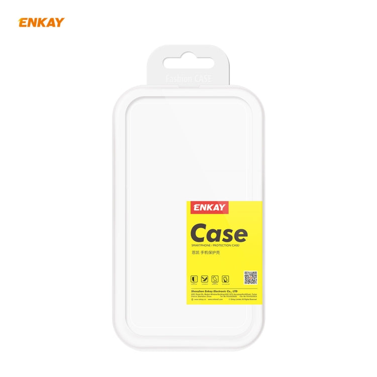 Hat-Prince ENKAY Clear TPU Shockproof Case Soft Anti-slip Cover + 0.26mm 9H 2.5D Full Glue Full Coverage Tempered Glass Protector Film, For Motorola Moto G9 / G9 Play, For Xiaomi Redmi 9A, For Xiaomi Redmi 9C, For Xiaomi 10T 5G / 10T Pro 5G������������...