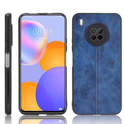 For Huawei Y9a Shockproof Sewing Cow Pattern Skin PC + PU + TPU Case