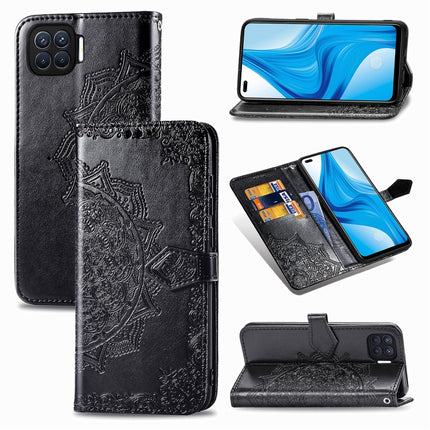 Mandala Flower Embossed Horizontal Flip Leather Case with Bracket / Card Slot / Wallet / Lanyard, For OPPO F17 Pro, For OPPO F17, For vivo Y20, For Google Pixel 4a 5G