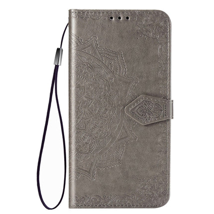 Mandala Flower Embossed Horizontal Flip Leather Case with Bracket / Card Slot / Wallet / Lanyard, For OPPO F17 Pro, For OPPO F17, For vivo Y20, For Google Pixel 4a 5G