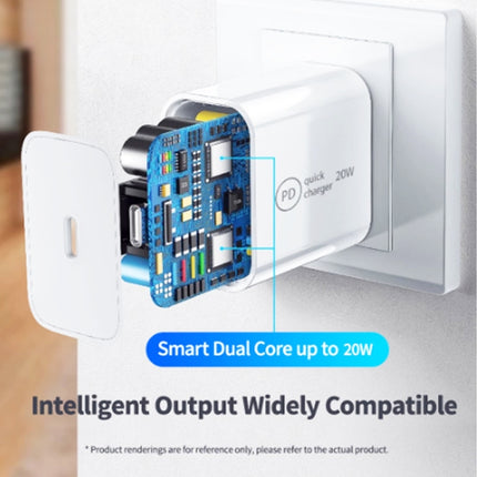 SDC-20W 2 in 1 PD 20W USB-C / Type-C Travel Charger + 3A PD 3.0   USB-C / Type-C to USB-C / Type-C Fast Charge Data Cable Set, Cable Length: 1m,, US Plug, EU Plug, UK Plug