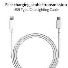 SDC-20W 2 in 1 PD 20W USB-C / Type-C Travel Charger + 3A PD3.0 USB-C / Type-C to 8 Pin Fast Charge Data Cable Set, Cable Length: 1m,, US Plug, EU Plug, UK Plug