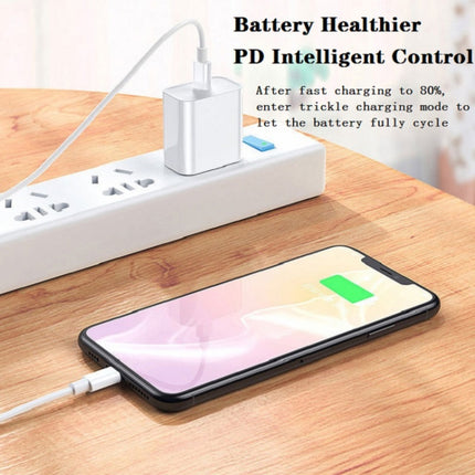 SDC-20W 2 in 1 PD 20W USB-C / Type-C Travel Charger + 3A PD3.0 USB-C / Type-C to 8 Pin Fast Charge Data Cable Set, Cable Length: 1m,, US Plug, EU Plug, UK Plug