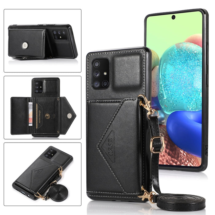 Multi-functional Cross-body Card Bag TPU+PU Back Cover Case with Holder & Card Slot & Wallet, For Samsung Galaxy A71 5G, For Samsung Galaxy S20 FE, For Samsung Galaxy M11, For Samsung Galaxy M31, For Samsung Galaxy A11 EU