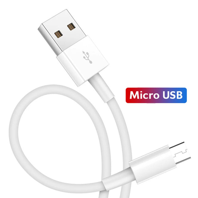 XJ-013 2.4A USB Male to Micro USB Male Interface Fast Charging Data Cable, Length: 3m