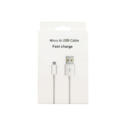 XJ-013 2.4A USB Male to Micro USB Male Interface Fast Charging Data Cable, Length: 3m