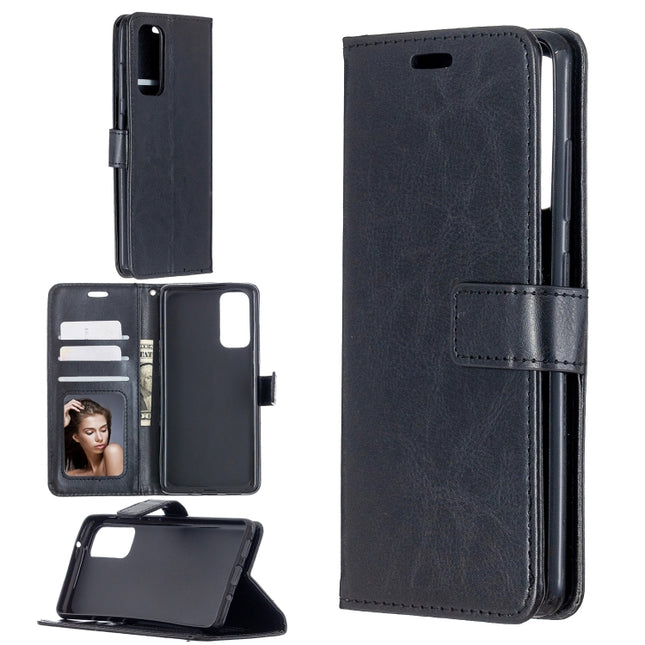 For Samsung Galaxy S20 FE Crazy Horse Texture Horizontal Flip Leather Case with Holder & Card Slots & Wallet & Photo Frame, For Galaxy S20 FE