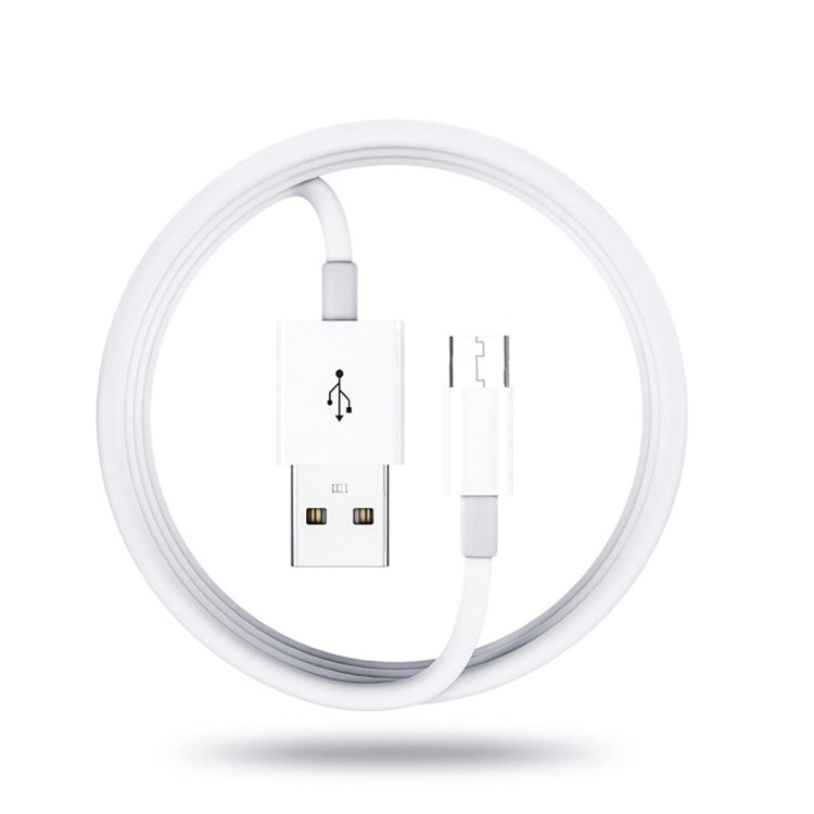 XJ-023 2 PCS USB Male to Micro USB Male Interface Charge Cable, Length: 1m