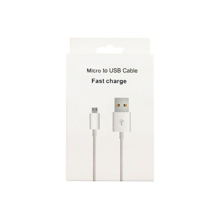 XJ-023 2 PCS USB Male to Micro USB Male Interface Charge Cable, Length: 1m