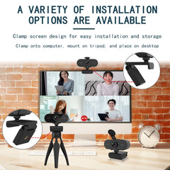 B1 4 Million Pixels 2K Resolution HD 1080P 360 Degrees Rotation Webcam with Mic & Tripod