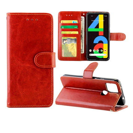 Crazy Horse Texture Leather Horizontal Flip Protective Case with Holder & Card Slots & Wallet & Photo Frame, For OPPO Reno4 Lite / F17 Pro/A93, For OPPO F17 / A73 (2020) 4G, For Google Pixel 4a 5G, For Samsung Galaxy A42 5G, For Xiaomi Poco X3 NFC     ...