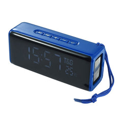 T&amp;G TG174 TWS Mmirror Bluetooth-Lautsprecher, unterstützt Wecker / Zeit- und Temperaturanzeige / Micro-SD-Karte / FM / MP3