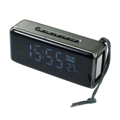 T&amp;G TG174 TWS Mmirror Bluetooth-Lautsprecher, unterstützt Wecker / Zeit- und Temperaturanzeige / Micro-SD-Karte / FM / MP3
