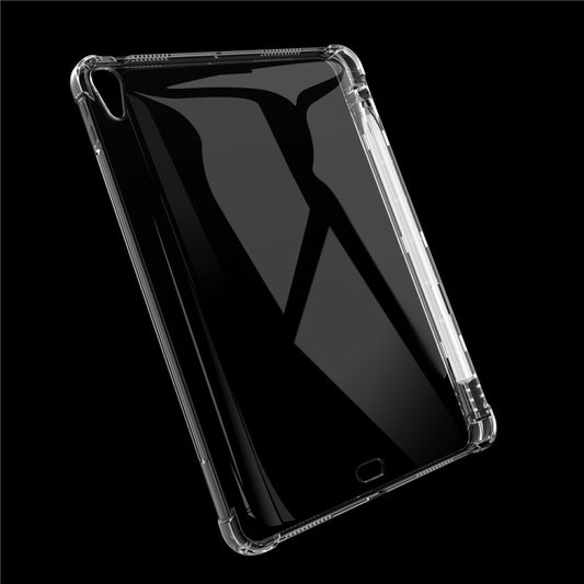 For iPad Air (2020) 10.9 Transparent All-inclusive TPU Silicone Anti-drop Protective Case with Pen Slot, For iPad Air 2022 / 2020 10.9