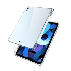 For iPad Air (2020) 10.9 Transparent All-inclusive TPU Silicone Anti-drop Protective Case with Pen Slot, For iPad Air 2022 / 2020 10.9