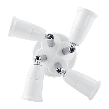 E27 to E27 Splitter Adjustable LED Light Bulb Holder Adapter Converter Socket Light Bulb Holder, 1 In 1, 2 In 1, 3 In 1, 4 In 1, 5 In 1