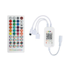 WiFi Smart 4 Pin RGB LED Strip Light Contoller APP Remote Voice Control Works with Alexa Echo, 5-24V
