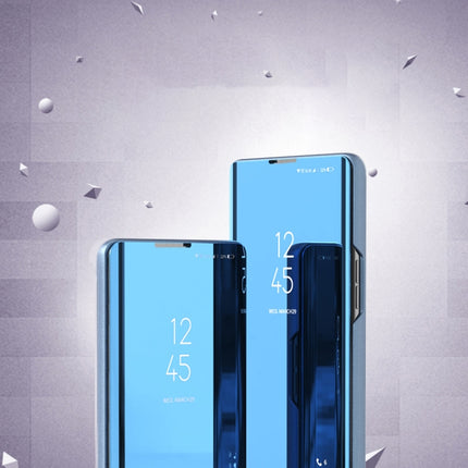 Plated Mirror Horizontal Flip Leather Case with Holder, For Samsung Galaxy A12, For Samsung Samsung Galaxy A02s EU