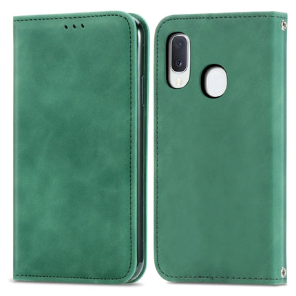 Retro Skin Feel Business Magnetic Horizontal Flip Leather Case with Holder & Card Slots & Wallet & Photo Frame, For Samsung Galaxy A10e, For Samsung Galaxy A20e, For Samsung Galaxy A20 /A30, For Samsung Galaxy A20s