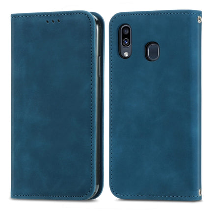 Retro Skin Feel Business Magnetic Horizontal Flip Leather Case with Holder & Card Slots & Wallet & Photo Frame, For Samsung Galaxy A10e, For Samsung Galaxy A20e, For Samsung Galaxy A20 /A30, For Samsung Galaxy A20s