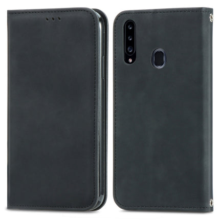 Retro Skin Feel Business Magnetic Horizontal Flip Leather Case with Holder & Card Slots & Wallet & Photo Frame, For Samsung Galaxy A10e, For Samsung Galaxy A20e, For Samsung Galaxy A20 /A30, For Samsung Galaxy A20s