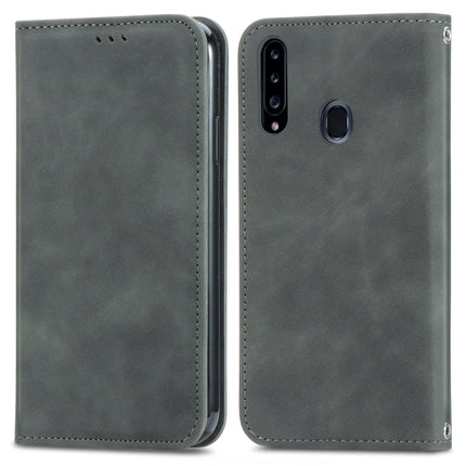 Retro Skin Feel Business Magnetic Horizontal Flip Leather Case with Holder & Card Slots & Wallet & Photo Frame, For Samsung Galaxy A10e, For Samsung Galaxy A20e, For Samsung Galaxy A20 /A30, For Samsung Galaxy A20s