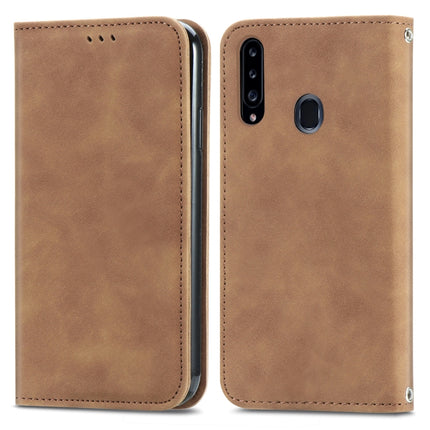 Retro Skin Feel Business Magnetic Horizontal Flip Leather Case with Holder & Card Slots & Wallet & Photo Frame, For Samsung Galaxy A10e, For Samsung Galaxy A20e, For Samsung Galaxy A20 /A30, For Samsung Galaxy A20s