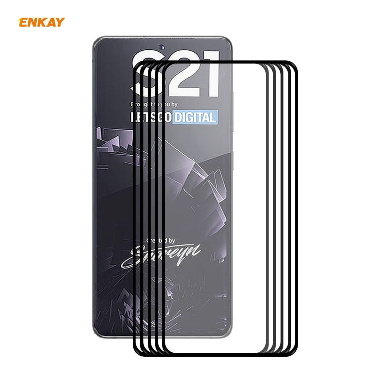 For Samsung Galaxy S30 ENKAY Hat-Prince Full Glue 0.26mm 9H 2.5D Tempered Glass Full Coverage Film Support Fingerprint Unlock, For Samsung Galaxy S21 5G (1 PC), 2pcsFor Samsung Galaxy S21 5G (2pcs), For Samsung Galaxy S21 5G (5pcs)���������������������...