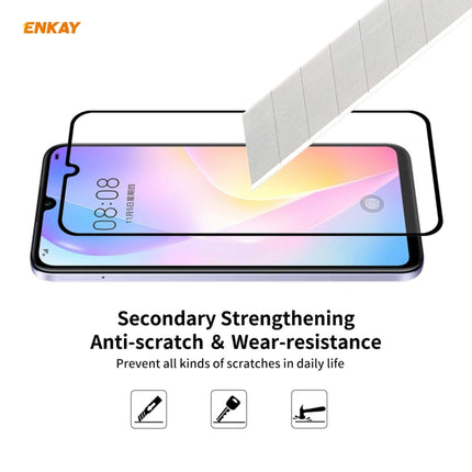 10 PCS ENKAY Hat-Prince Full Glue 0.26mm 9H 2.5D Tempered Glass Full Coverage Film, For Huawei Nova 8 SE, For Samsung Galaxy A12, For OnePlus Nord N10 5G, For OnePlus Nord N100