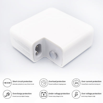 PD-87W 87W PD USB-C / Type-C Notebook Power Adapter for MacBook Pro 15 inch (A1706) / (A1707) / (A1708) / (A1719), EU Plug, US Plug, UK Plug, AU Plug