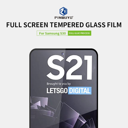 PINWUYO 9H 2.5D Full Screen Tempered Glass Film, For Samsung Galaxy S21 5G, For ViVO Y52s, For Samsung Galaxy S21+ 5G, For OnePlus 8T, For Samsung Galaxy A52, For Samsung Galaxy A72, For OPPO Reno5