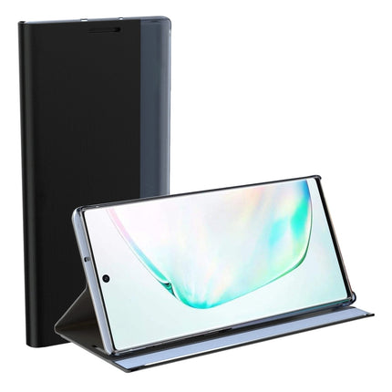 Plain Texture Cloth Attraction Flip Holder Leather Phone Case, For Galaxy A12 5G