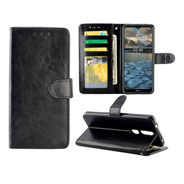 Crazy Horse Texture Leather Horizontal Flip Protective Case with Holder & Card Slots & Wallet & Photo Frame, For Nokia 2.4, For Nokia 3.4, For Xiaomi Mi10T 5G/10T Pro 5G