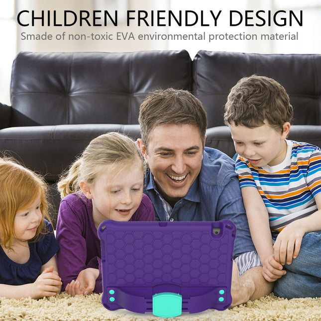 Honeycomb Design EVA + PC Material Four Corner Anti Falling Flat Protective Shell With Strap, For Huawei MediaPad T3 10