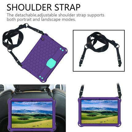 Honeycomb Design EVA + PC Material Four Corner Anti Falling Flat Protective Shell With Strap, For Huawei MediaPad T3 10