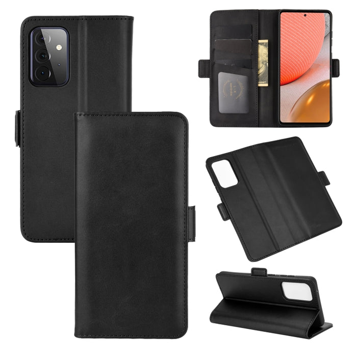 For Samsung Galaxy A72 5G Dual-side Magnetic Buckle Horizontal Flip Leather Case with Holder & Card Slots & Wallet, For Galaxy A72 5G