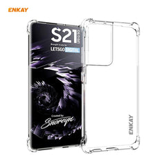 Hat-Prince ENKAY Clear TPU Shockproof Case Soft Anti-slip Cover + 3D Full Screen PET Curved Hot Bending HD Screen Protector Soft Film, Support Fingerprint Unlock
