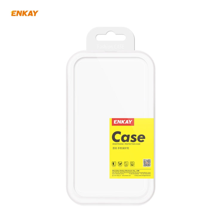 Hat-Prince ENKAY Clear TPU Shockproof Case Soft Anti-slip Cover + 3D Full Screen PET Curved Hot Bending HD Screen Protector Soft Film, Support Fingerprint Unlock