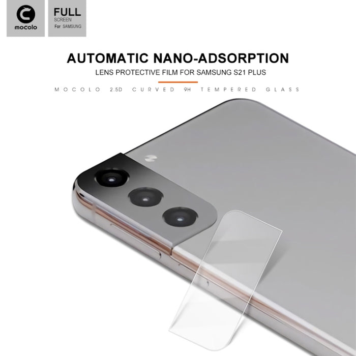 mocolo 0.15mm 9H 2.5D Round Edge Rear Camera Lens Tempered Glass Film, For Samsung Galaxy S21, For Samsung Galaxy S21+, For Samsung Galaxy S21 Ultra