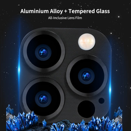 ENKAY Aluminium Alloy + Tempered Glass Camera Lens Cover for iPhone 13 Pro / 13 Pro Max