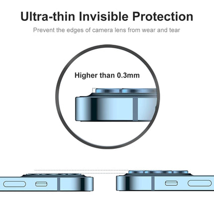 ENKAY Aluminium Alloy + Tempered Glass Camera Lens Cover for iPhone 13 Pro / 13 Pro Max