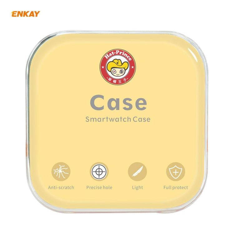 For Samsung Galaxy Watch 3 45mm 2 in 1 ENKAY Hat-Prince Electroplate Soft TPU Case + 0.2mm 9H 2.15D Curved Edge Tempered Glass Film