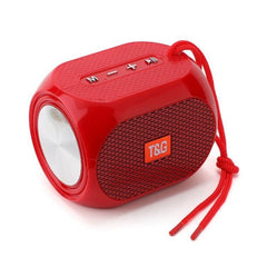 T&G TG196 TWS Subwoofer Bluetooth Speaker With Braided Cord, Support USB/AUX/TF Card/FM