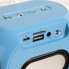 T&G TG196 TWS Subwoofer Bluetooth Speaker With Braided Cord, Support USB/AUX/TF Card/FM