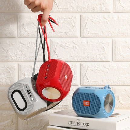 T&amp;G TG196 TWS Subwoofer-Bluetooth-Lautsprecher mit geflochtenem Kabel, unterstützt USB/AUX/TF-Karte/FM