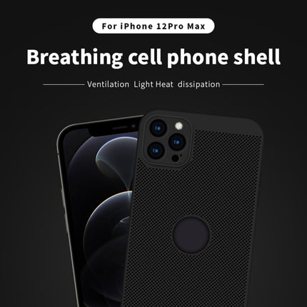 MOFi Honeycomb Texture Breathable PC Shockproof Protective Back Cover Case, For iPhone 12 Pro Max
