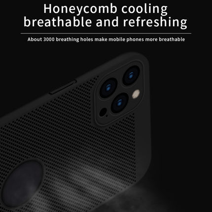 MOFi Honeycomb Texture Breathable PC Shockproof Protective Back Cover Case, For iPhone 12 Pro Max
